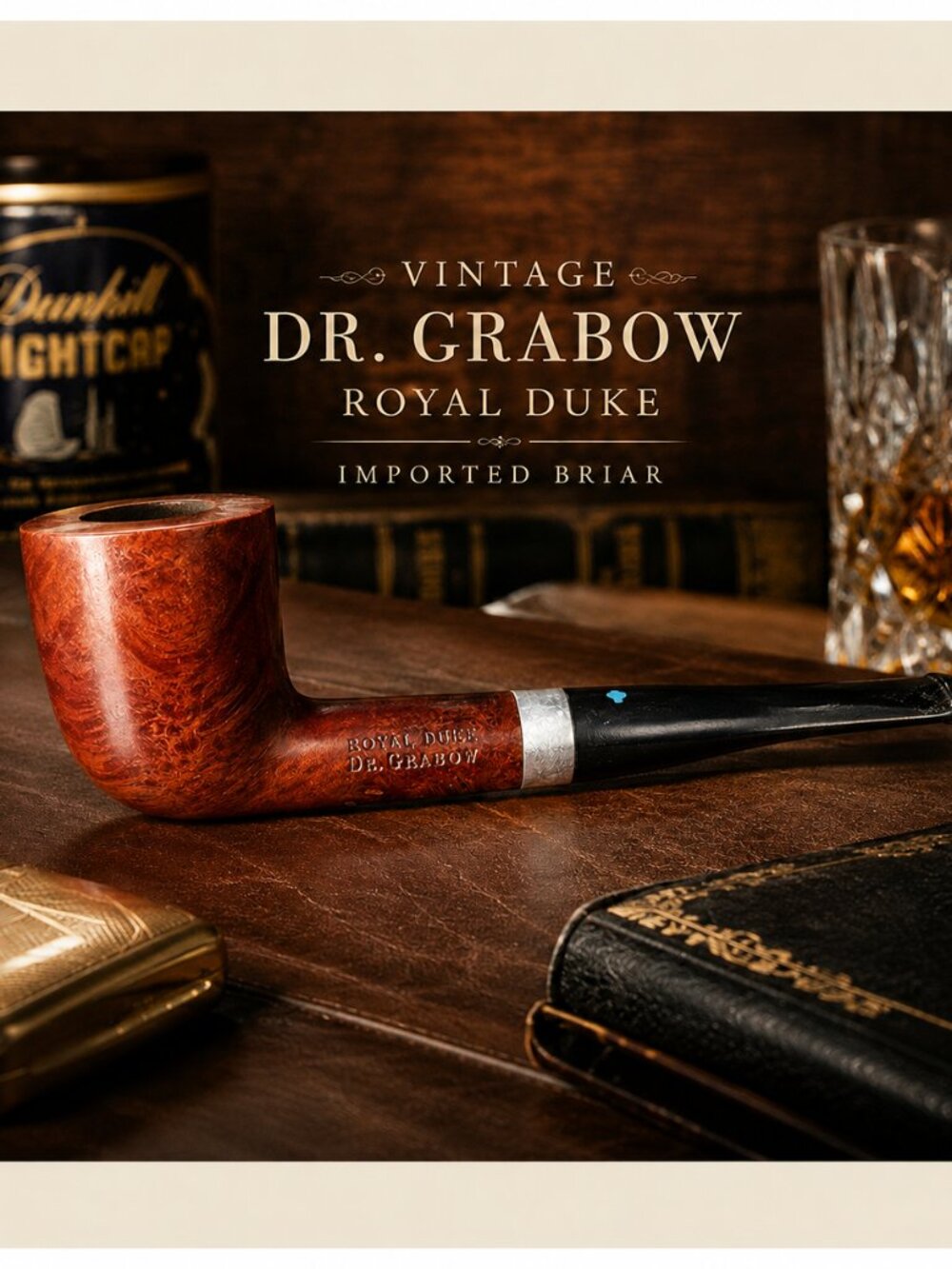 Vintage Dr. Grabow Royal Duke Imported Briar Estate Tobacco Pipe